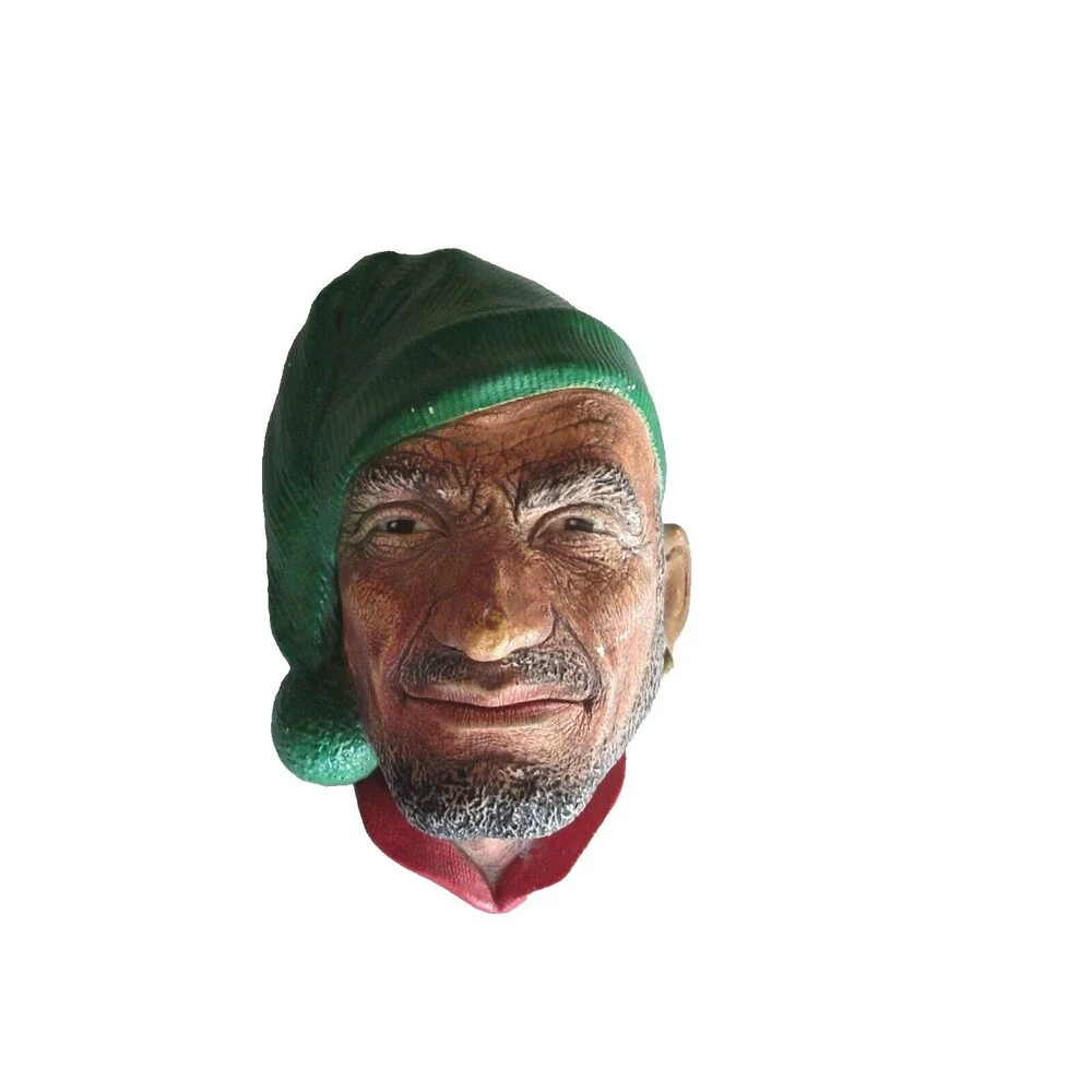 Vintage Chalkware Plaster Head Corsican Fisherman Sailor French 5.5